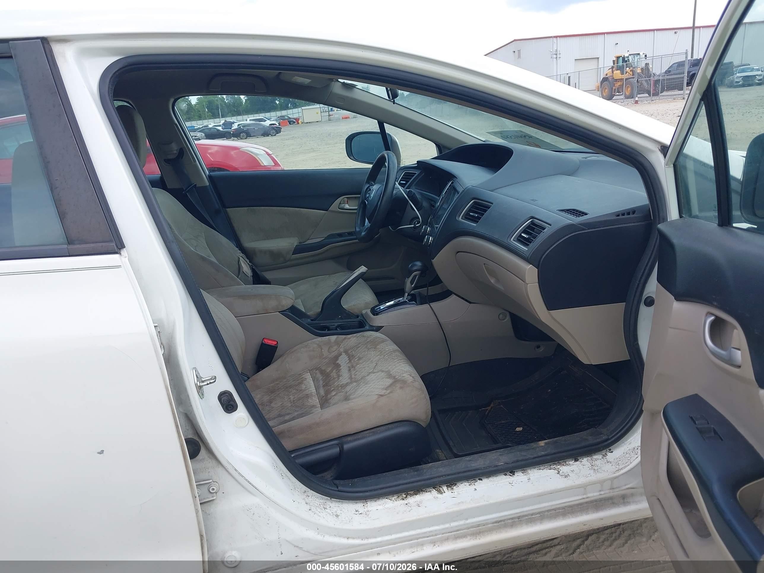 2014 Honda Civic Lx Белый vin: 2HGFB2F51EH530310
