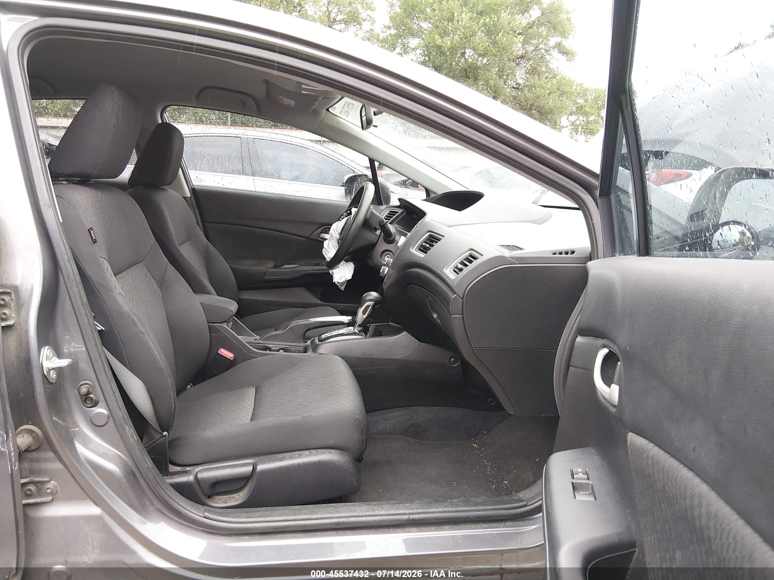 2014 Honda Civic Lx Gray vin: 2HGFB2F51EH533658
