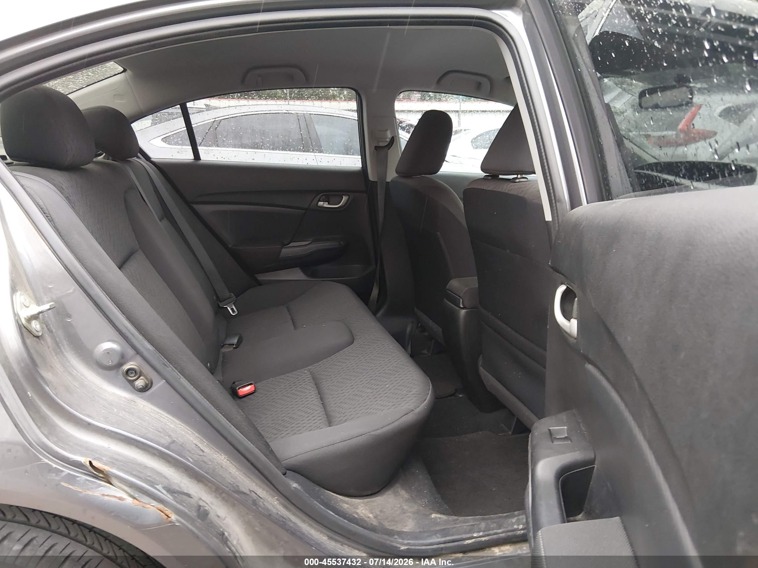 2014 Honda Civic Lx Gray vin: 2HGFB2F51EH533658