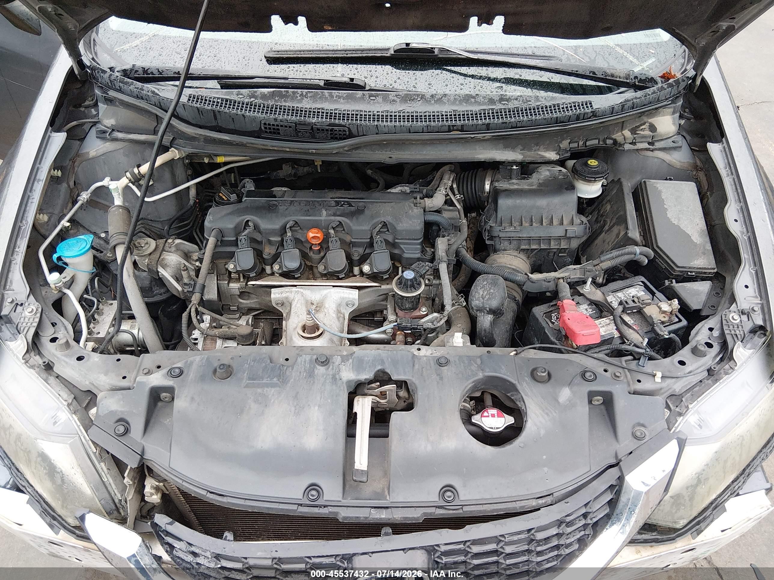 2014 Honda Civic Lx Gray vin: 2HGFB2F51EH533658
