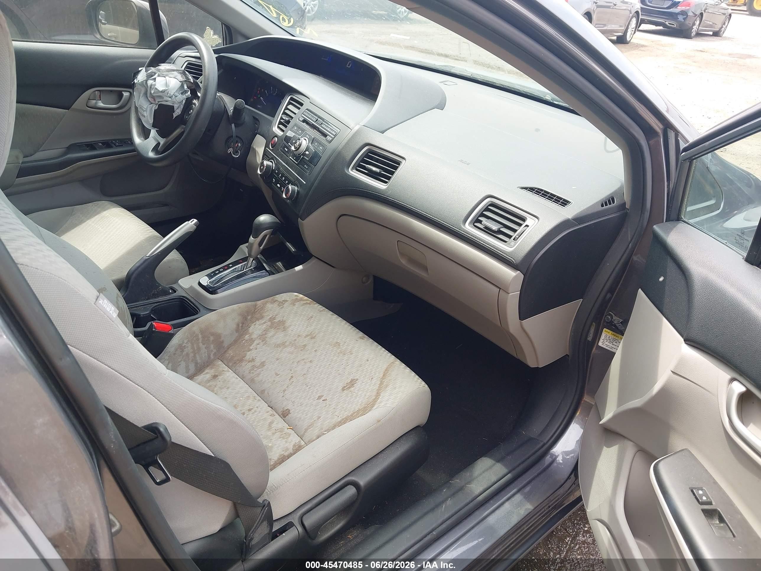 2014 Honda Civic Lx Gray vin: 2HGFB2F51EH541968