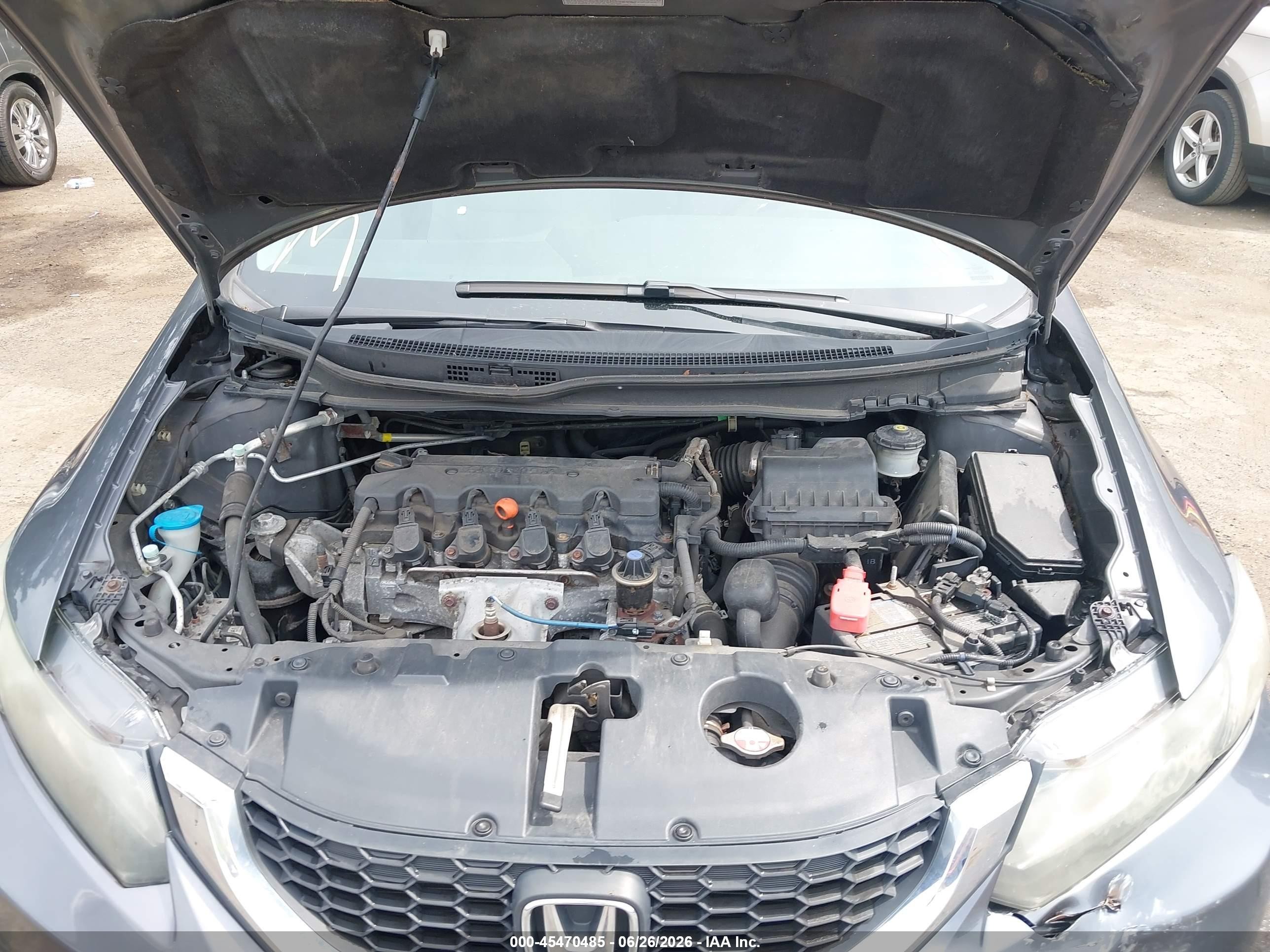 2014 Honda Civic Lx Gray vin: 2HGFB2F51EH541968