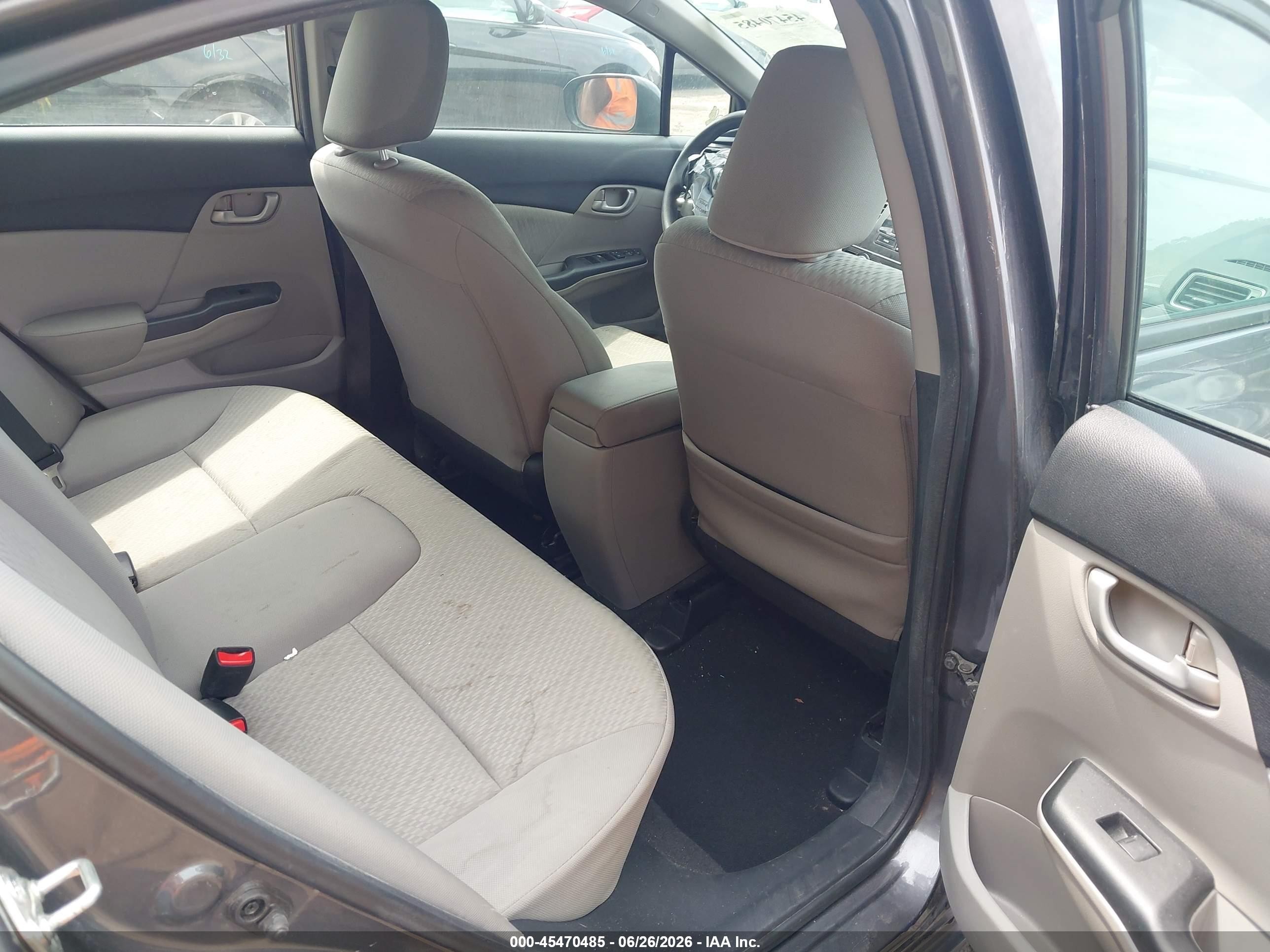 2014 Honda Civic Lx Gray vin: 2HGFB2F51EH541968