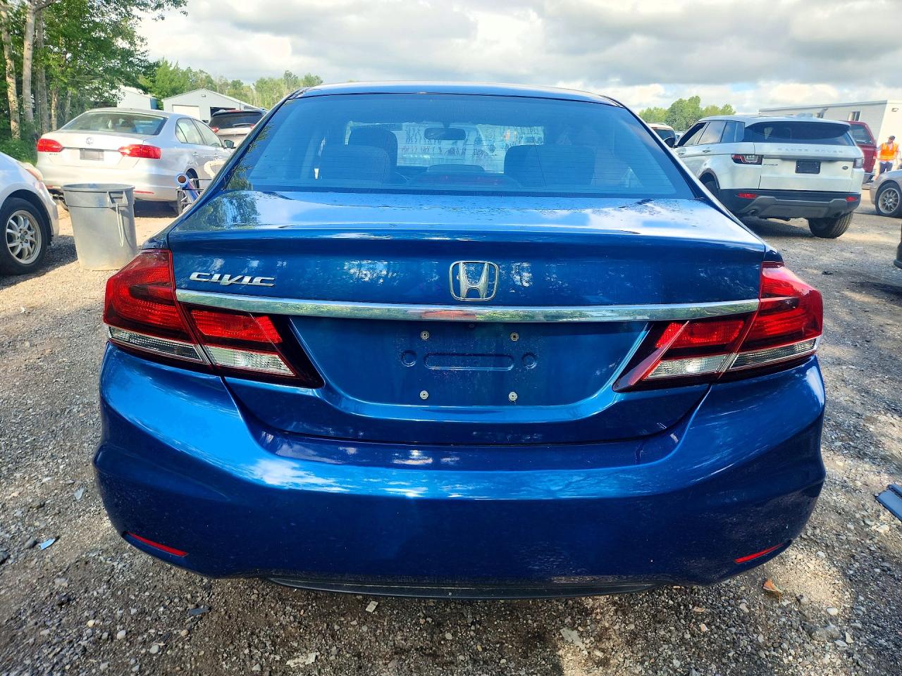 2015 Honda Civic Lx Blue vin: 2HGFB2F51FH008312