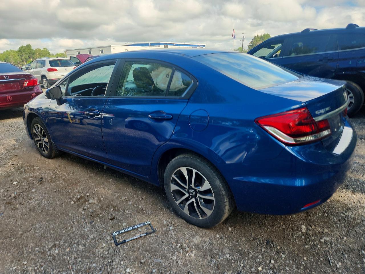2015 Honda Civic Lx Blue vin: 2HGFB2F51FH008312