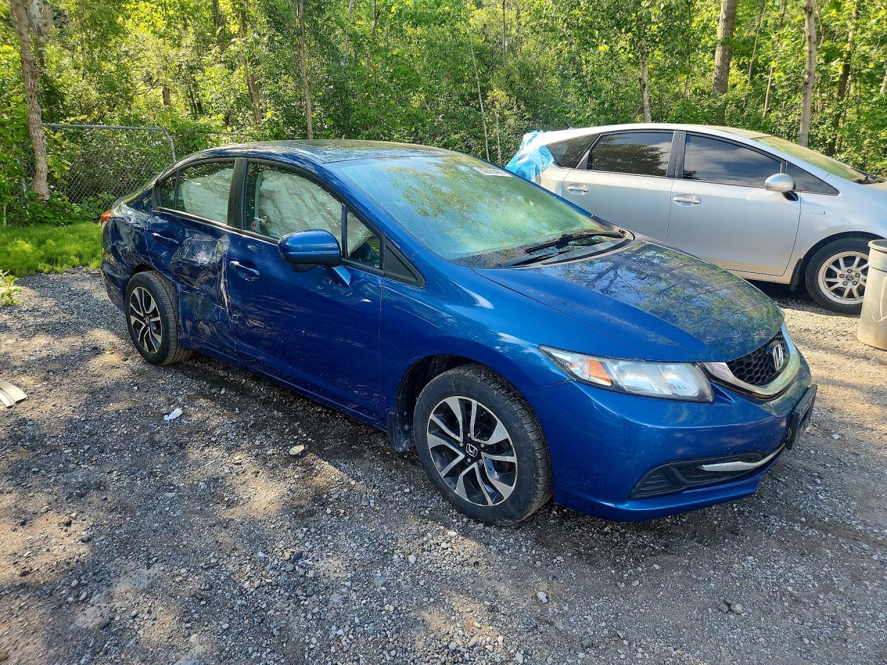 2015 Honda Civic Lx Blue vin: 2HGFB2F51FH008312