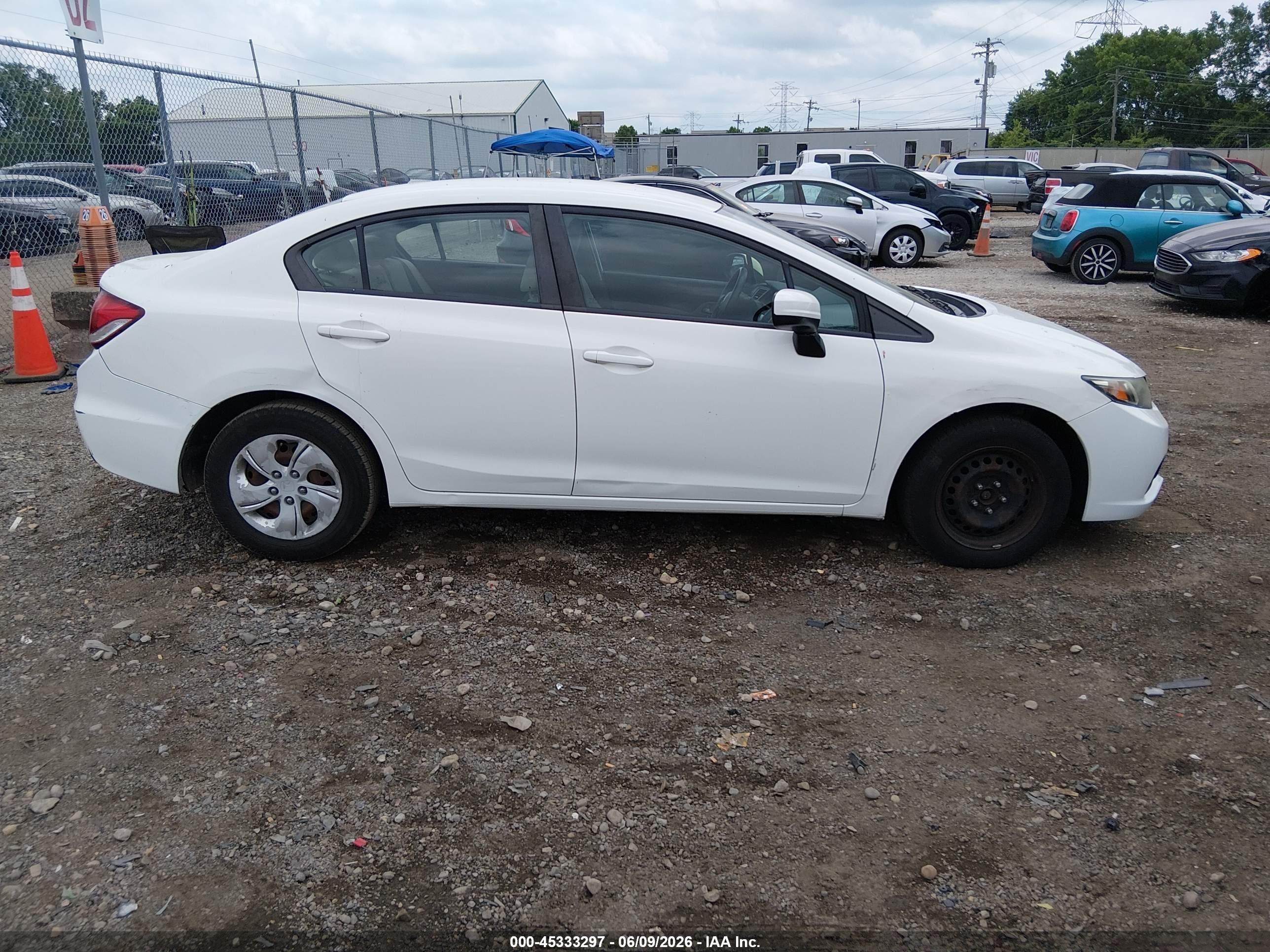 2015 Honda Civic Lx White vin: 2HGFB2F51FH509524