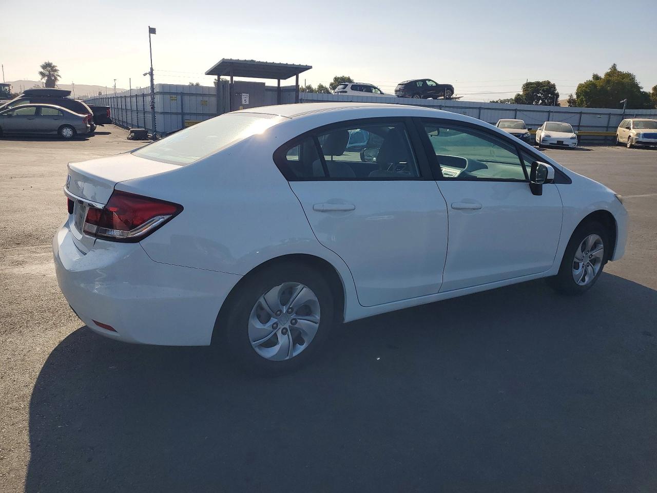 2015 Honda Civic Lx White vin: 2HGFB2F51FH512018
