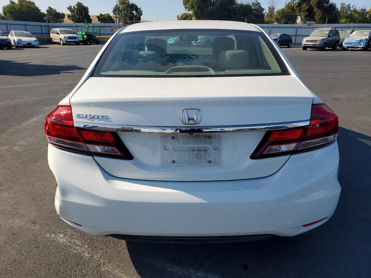 2015 Honda Civic Lx White vin: 2HGFB2F51FH512018