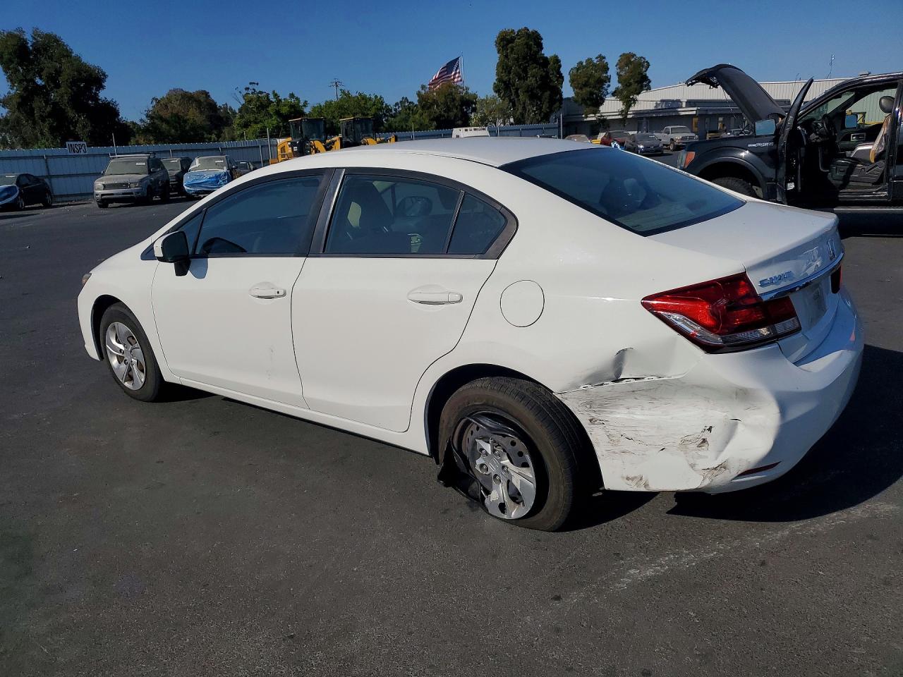 2015 Honda Civic Lx White vin: 2HGFB2F51FH512018