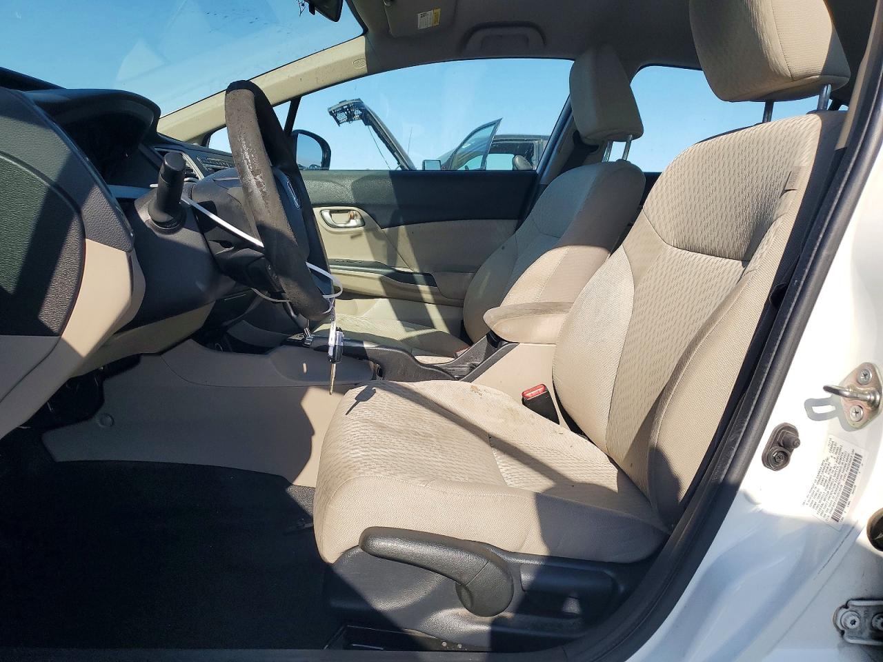 2015 Honda Civic Lx White vin: 2HGFB2F51FH512018
