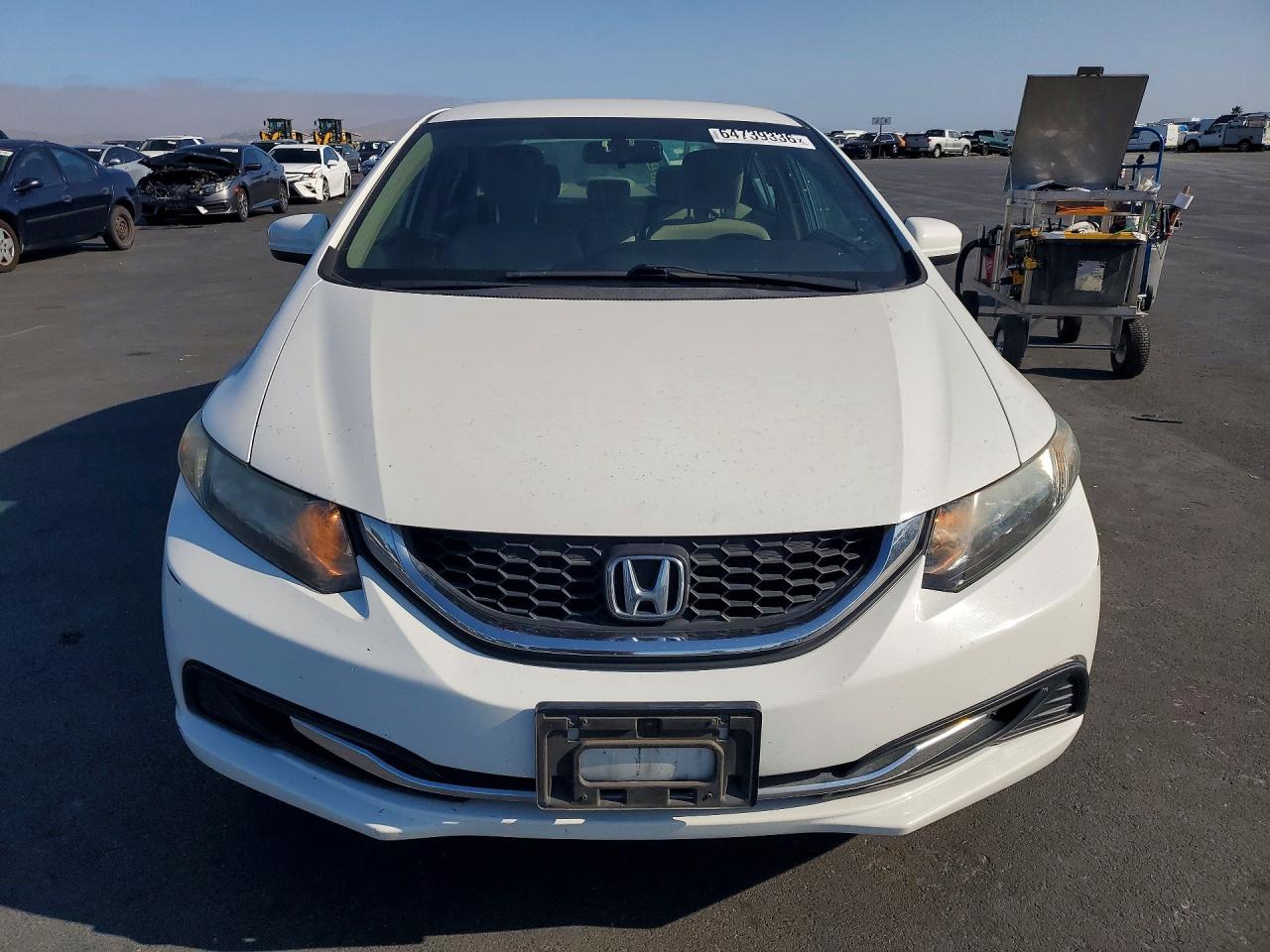 2015 Honda Civic Lx White vin: 2HGFB2F51FH512018