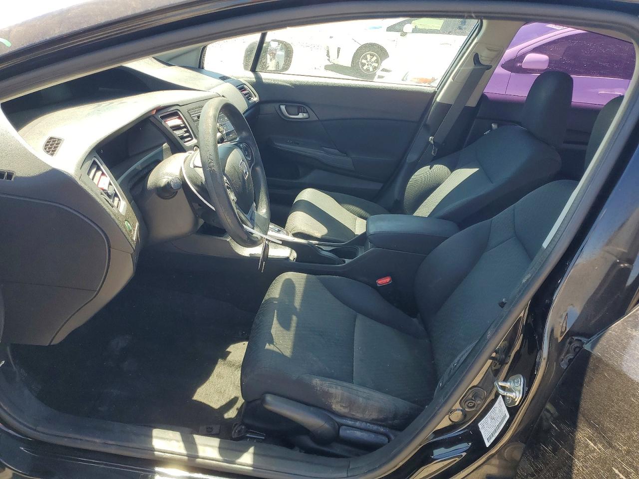 2015 Honda Civic Lx Black vin: 2HGFB2F51FH512682
