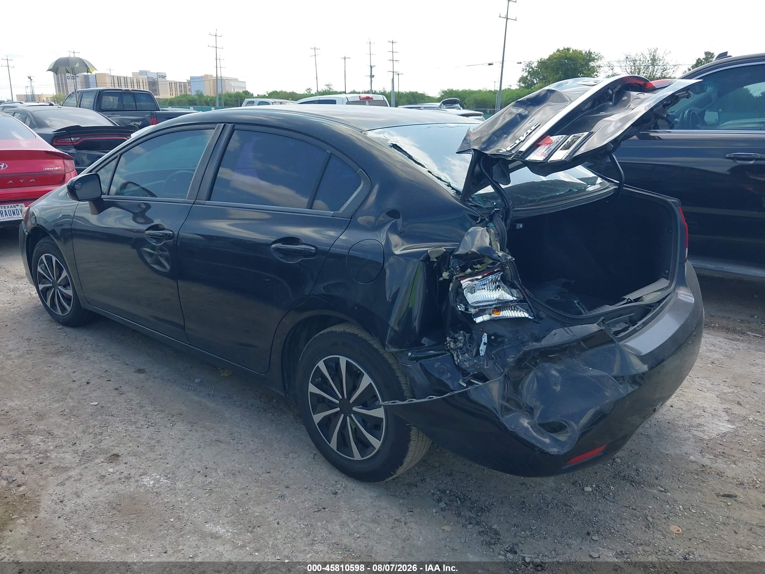 2015 Honda Civic Lx Black vin: 2HGFB2F51FH514819