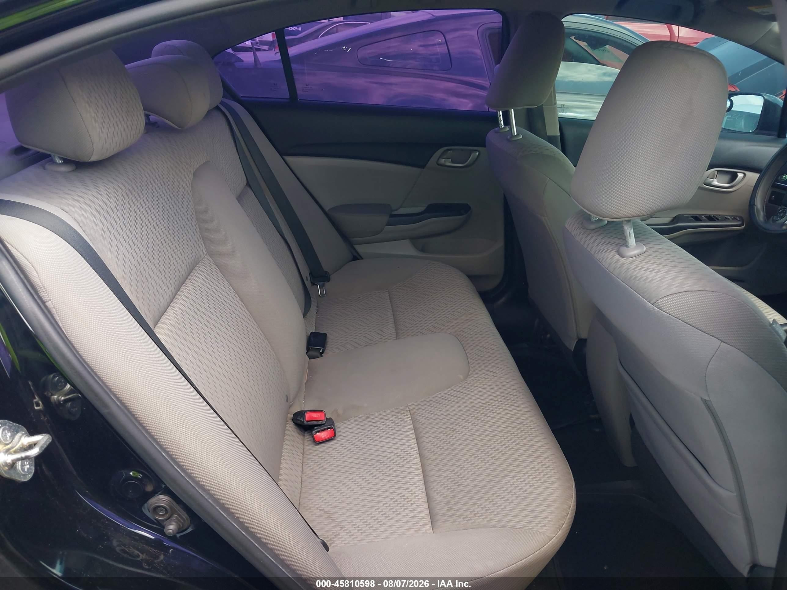 2015 Honda Civic Lx Black vin: 2HGFB2F51FH514819