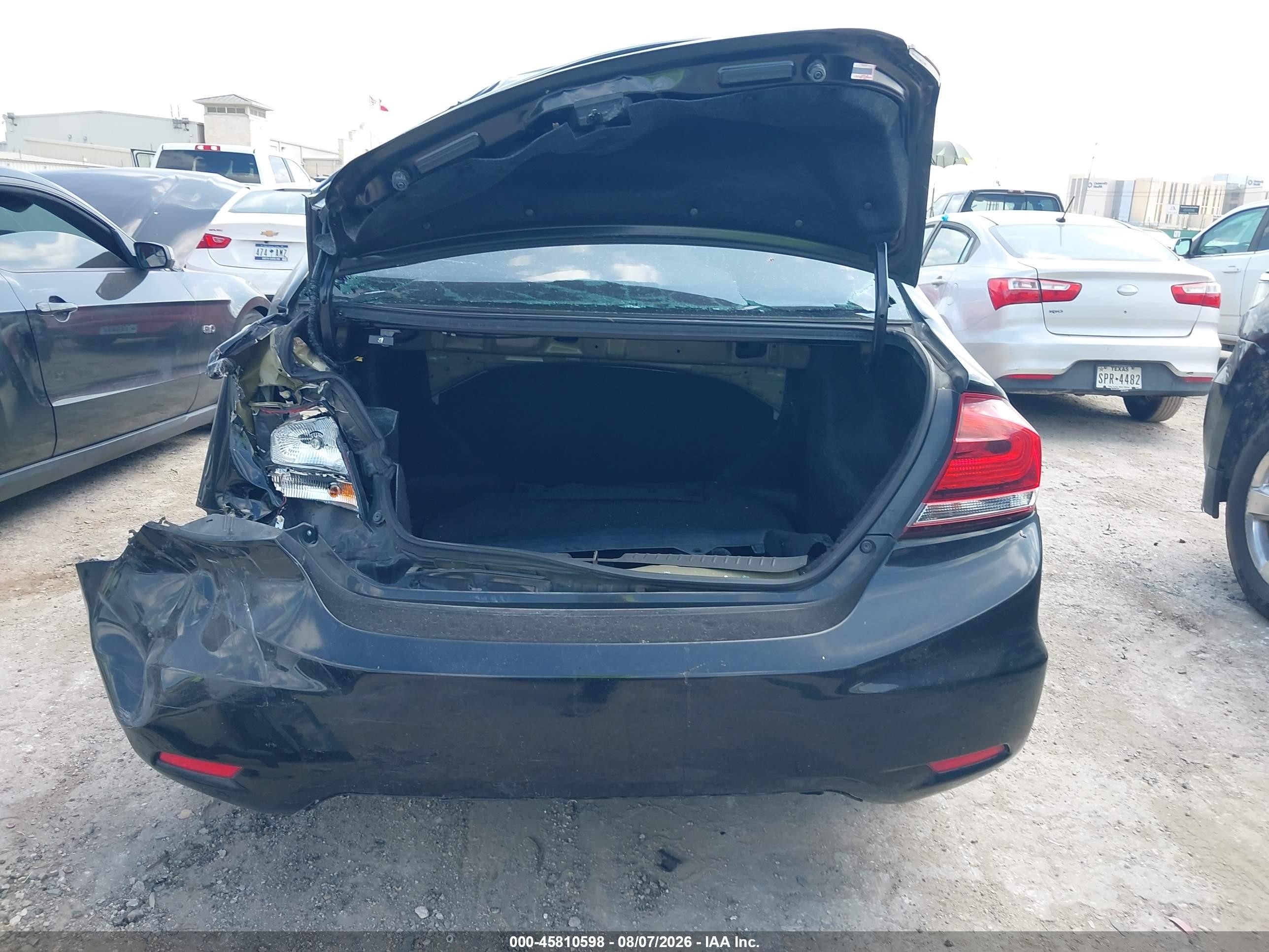 2015 Honda Civic Lx Black vin: 2HGFB2F51FH514819