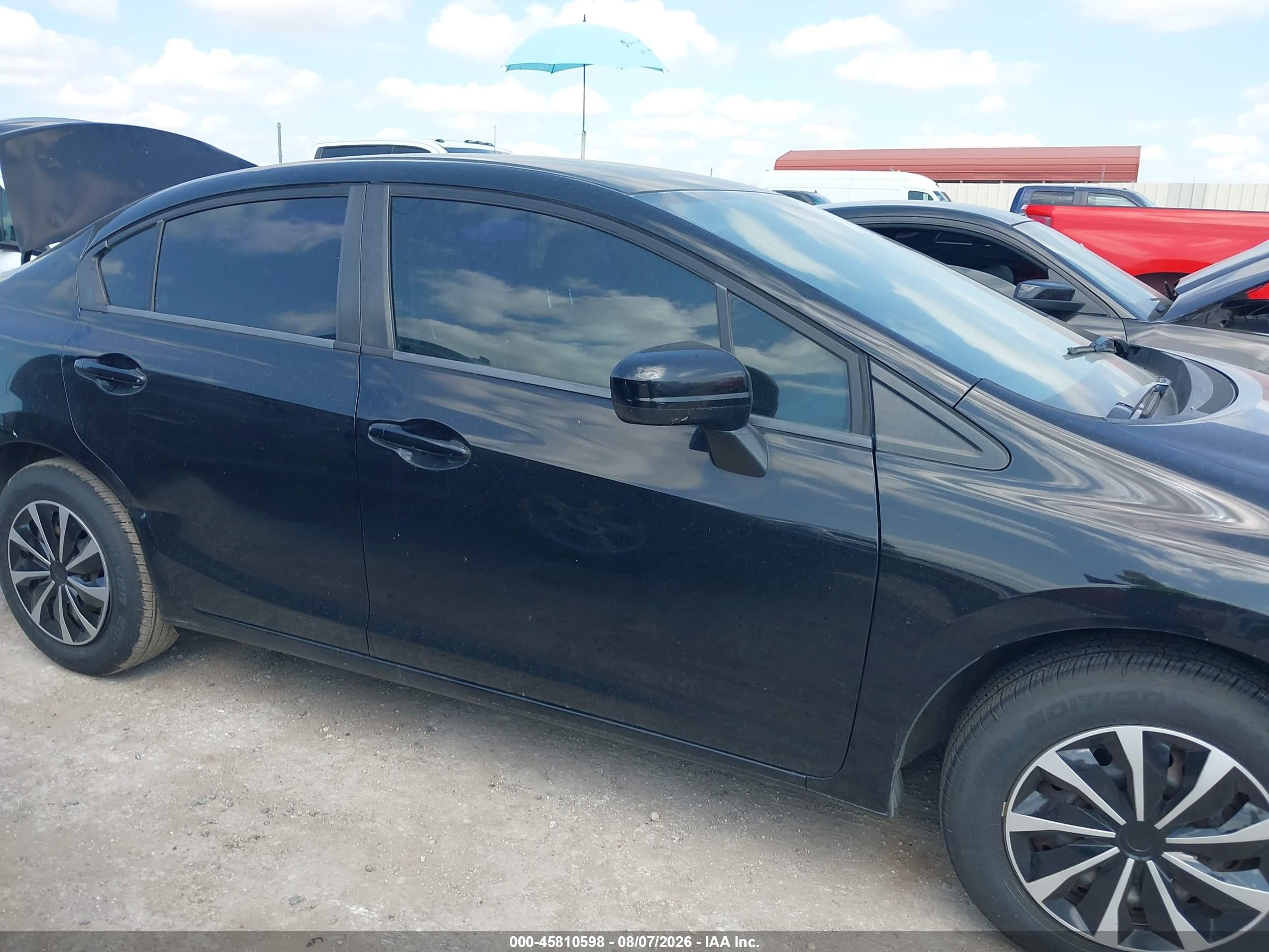 2015 Honda Civic Lx Black vin: 2HGFB2F51FH514819