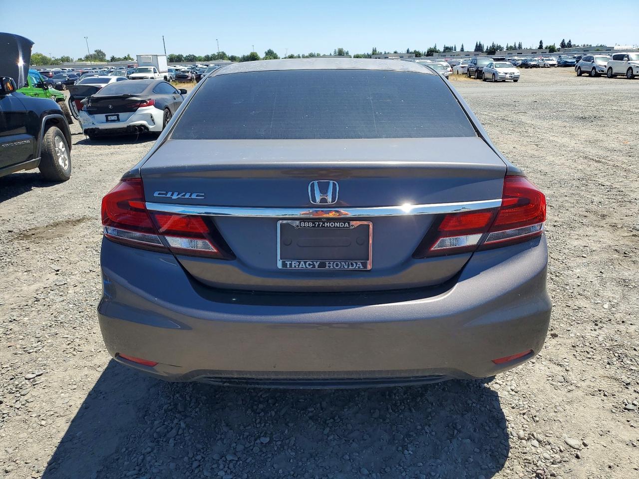 2015 Honda Civic Lx Серый vin: 2HGFB2F51FH519356