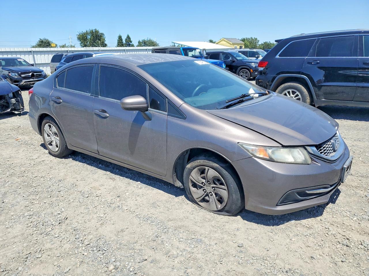 2015 Honda Civic Lx Серый vin: 2HGFB2F51FH519356