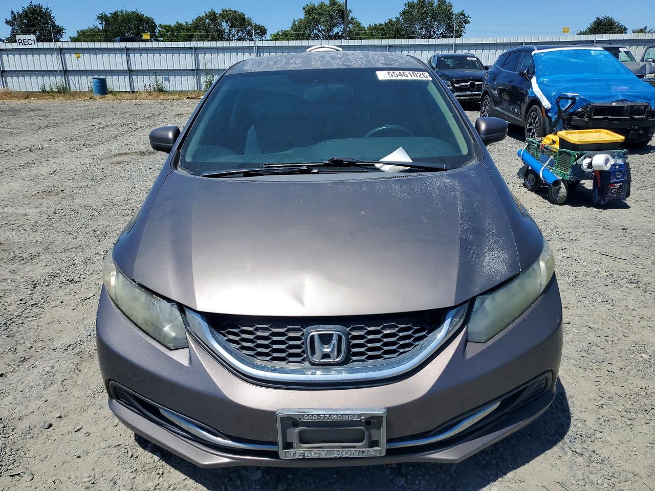 2015 Honda Civic Lx Серый vin: 2HGFB2F51FH519356
