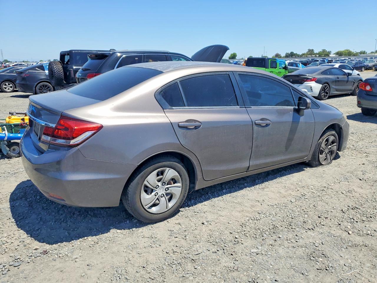 2015 Honda Civic Lx Серый vin: 2HGFB2F51FH519356