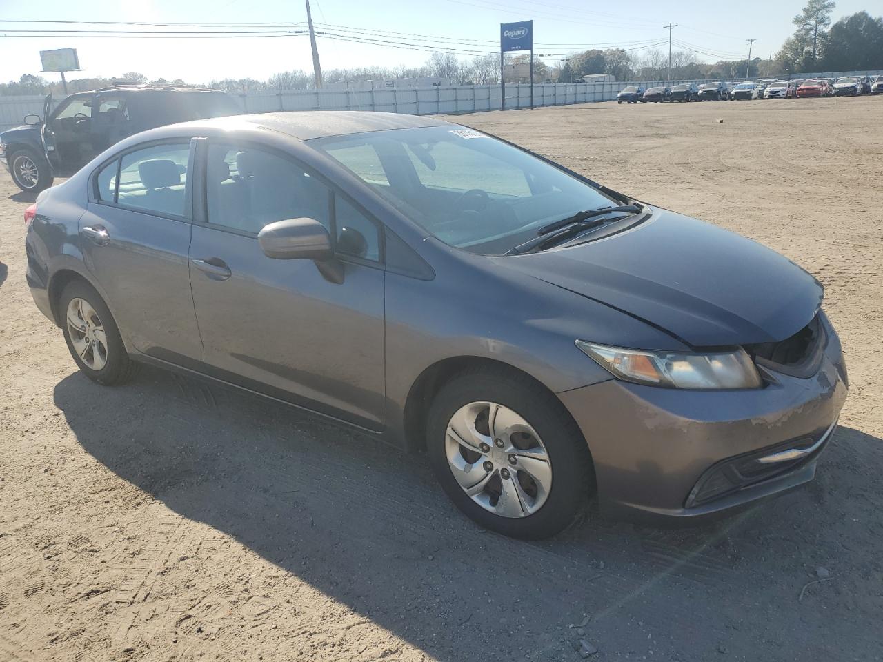 2015 Honda Civic Lx Серый vin: 2HGFB2F51FH530762