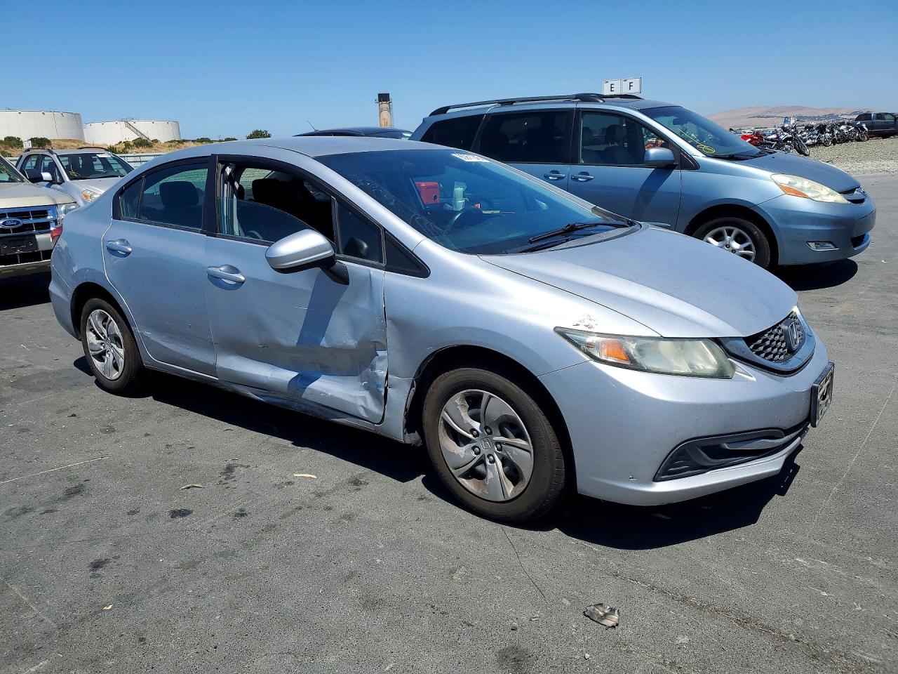 2015 Honda Civic Lx Silver vin: 2HGFB2F51FH534679