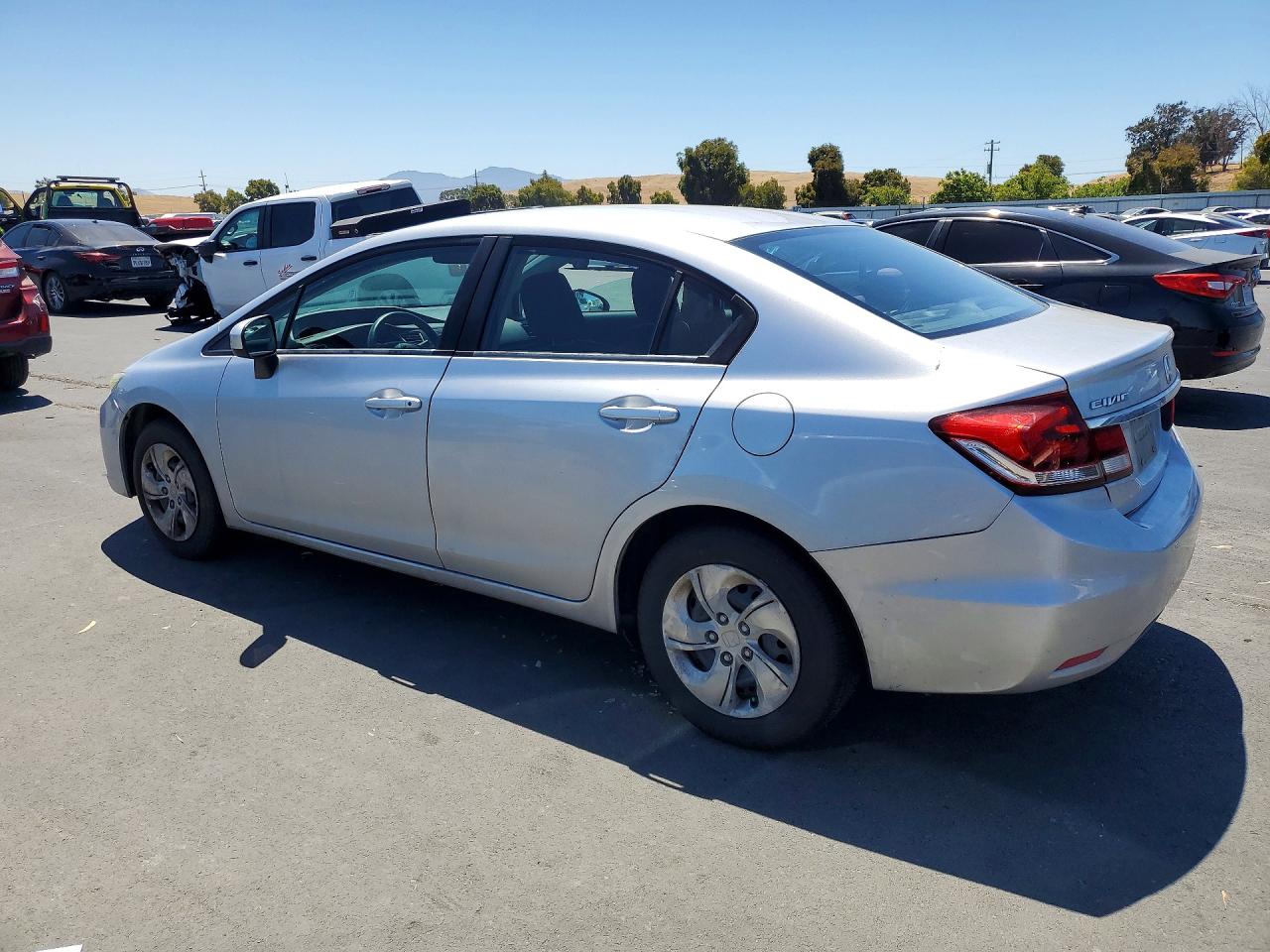 2015 Honda Civic Lx Silver vin: 2HGFB2F51FH534679