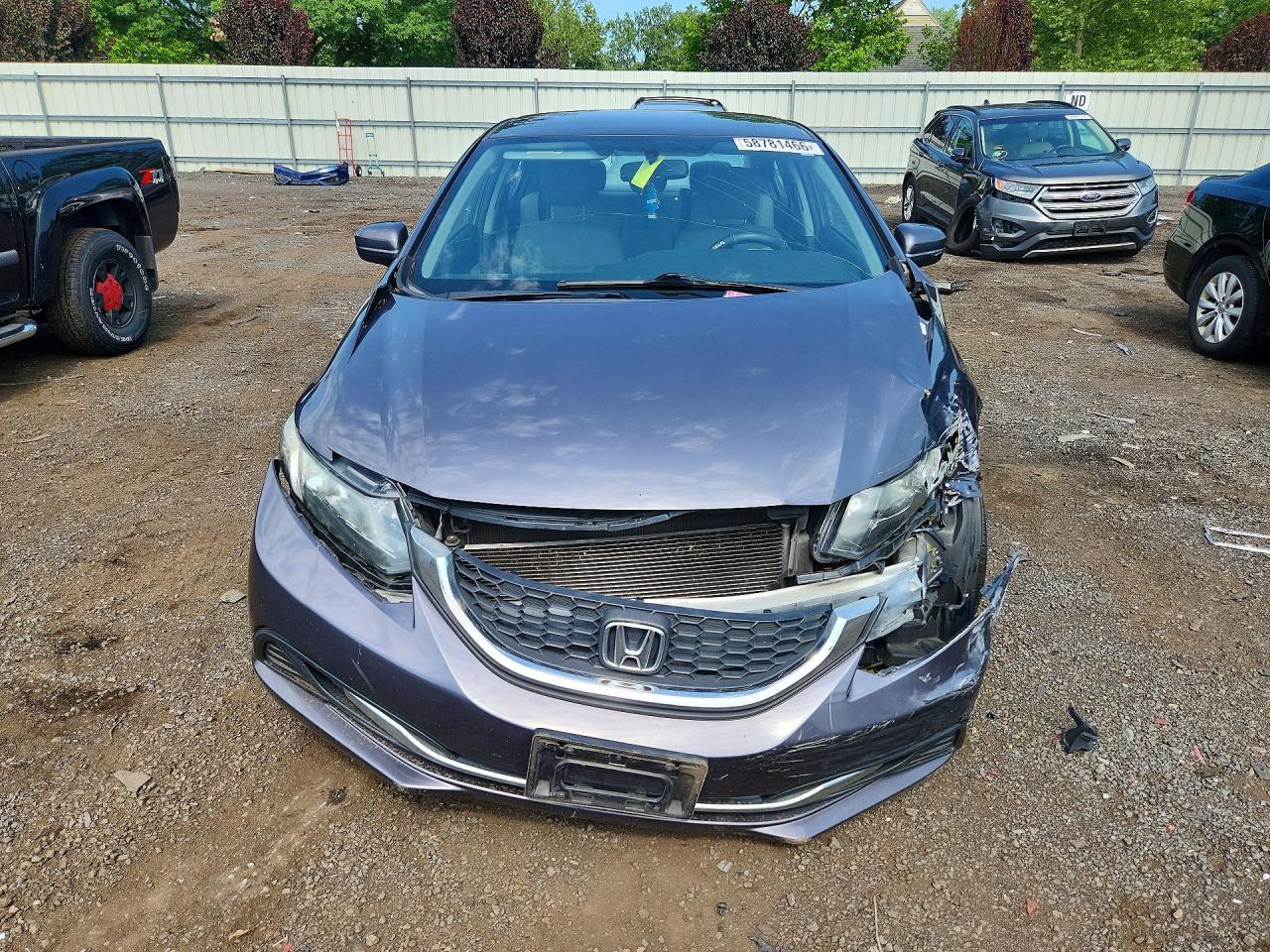 2015 Honda Civic Lx Gray vin: 2HGFB2F51FH540336