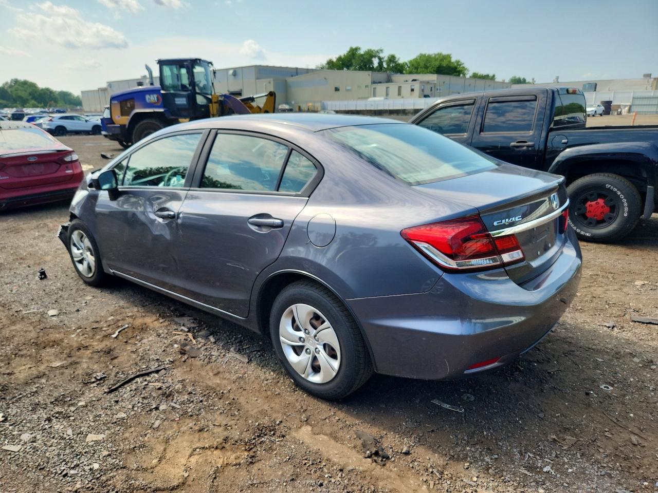 2015 Honda Civic Lx Gray vin: 2HGFB2F51FH540336