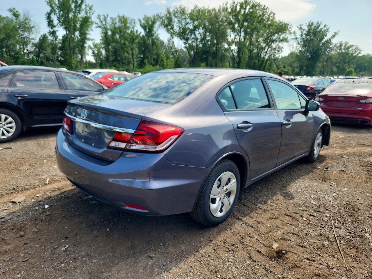 2015 Honda Civic Lx Gray vin: 2HGFB2F51FH540336