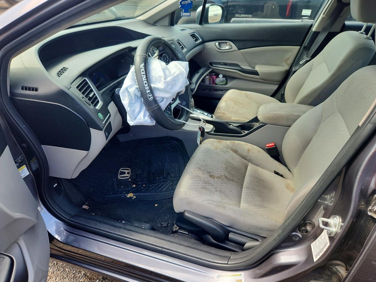 2015 Honda Civic Lx Gray vin: 2HGFB2F51FH540336