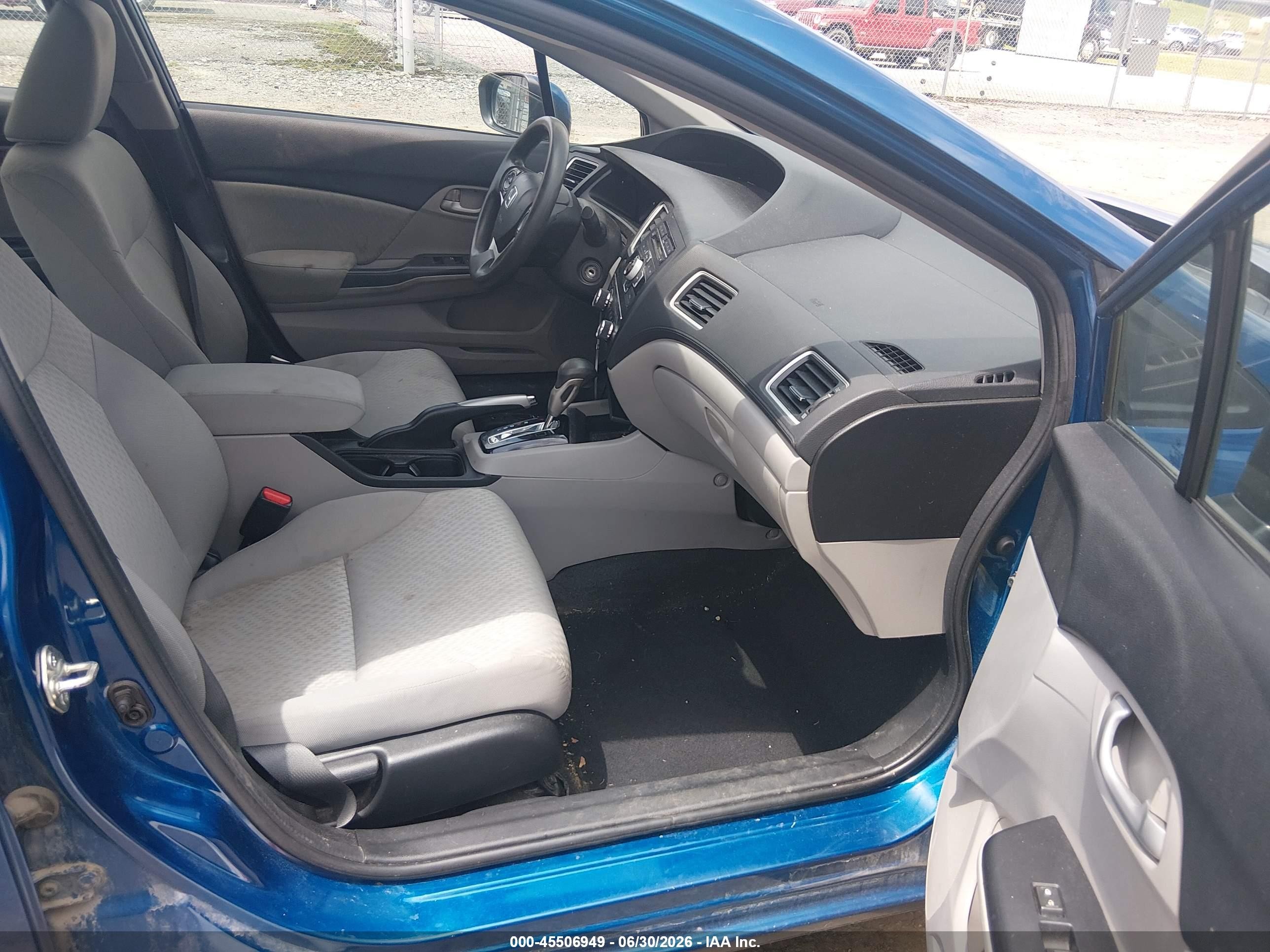 2015 Honda Civic Lx Blue vin: 2HGFB2F51FH553300