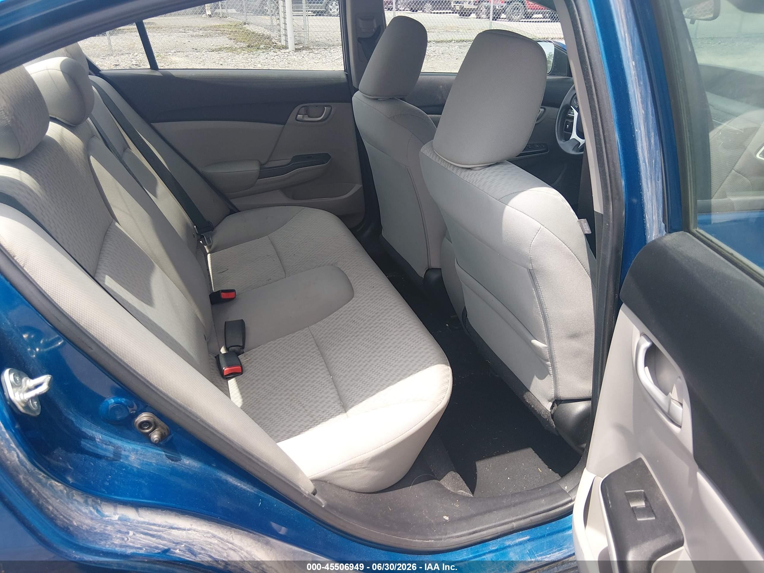 2015 Honda Civic Lx Blue vin: 2HGFB2F51FH553300