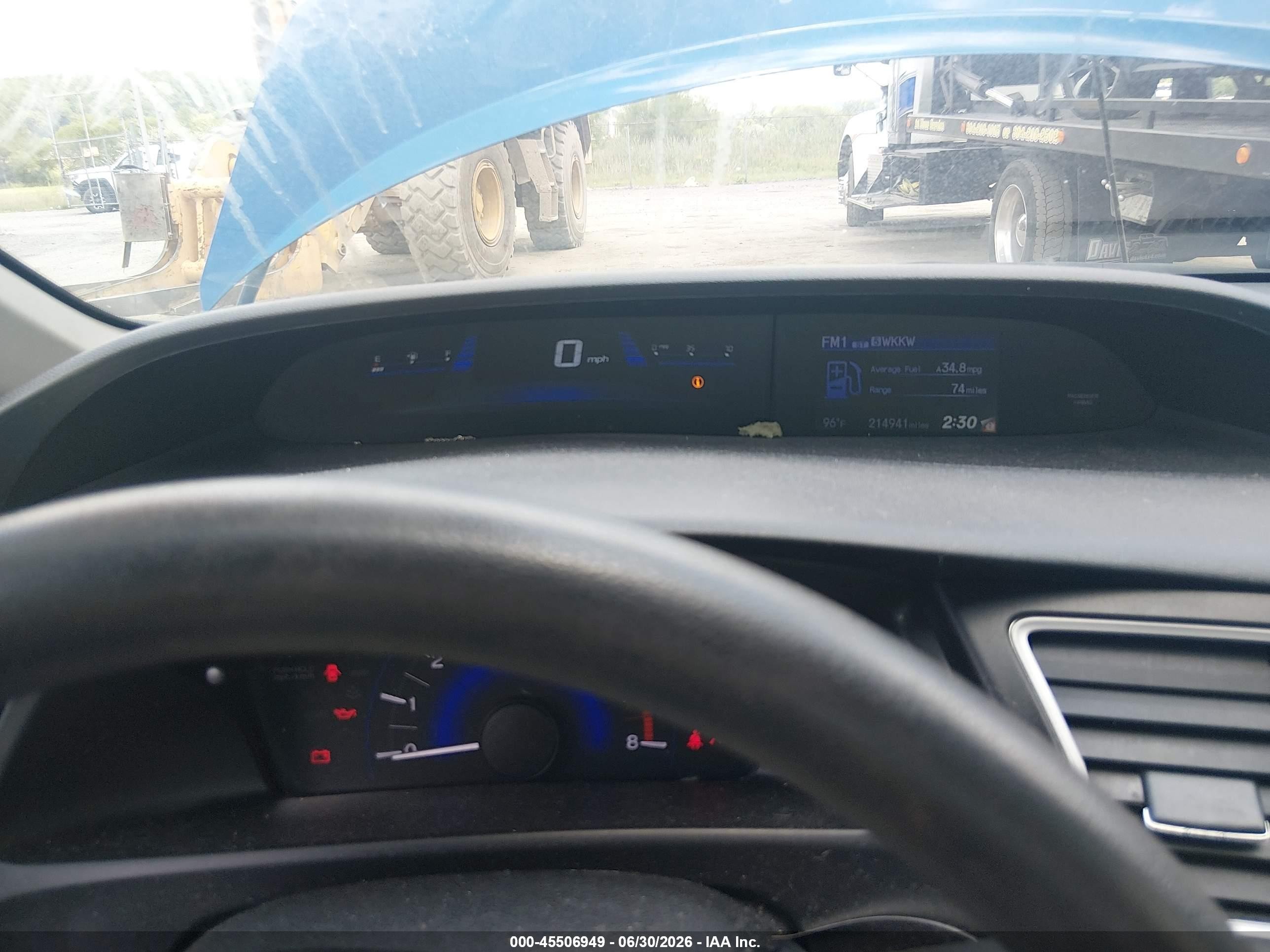 2015 Honda Civic Lx Blue vin: 2HGFB2F51FH553300