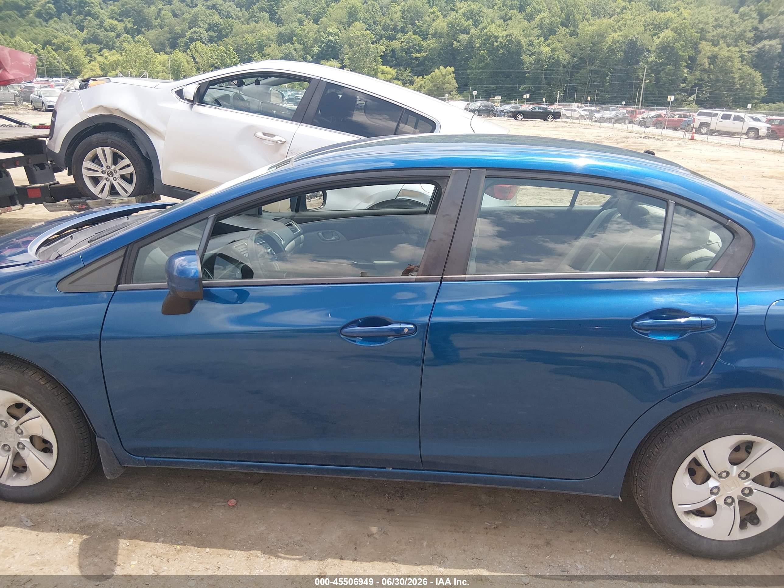 2015 Honda Civic Lx Blue vin: 2HGFB2F51FH553300