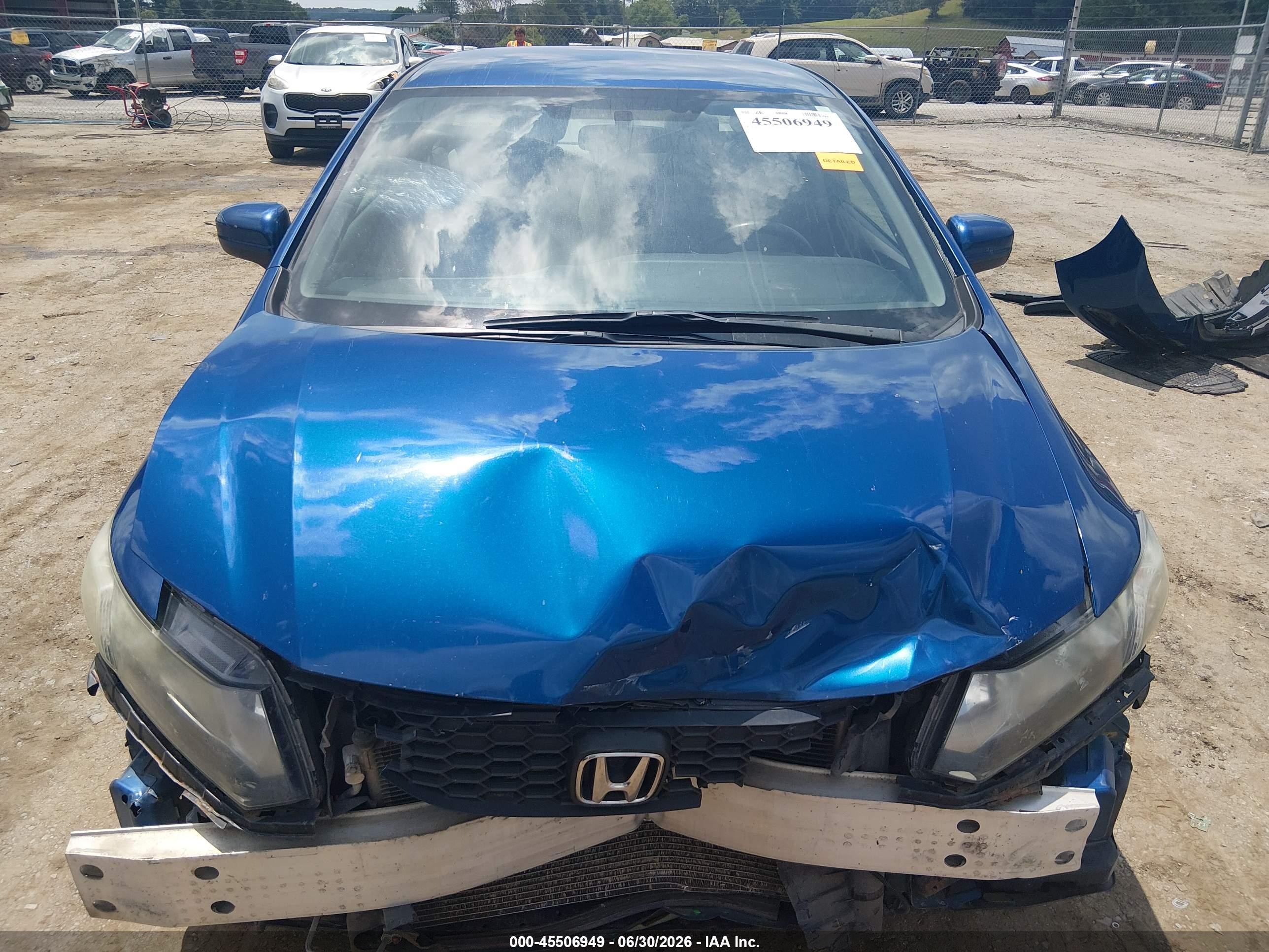 2015 Honda Civic Lx Blue vin: 2HGFB2F51FH553300