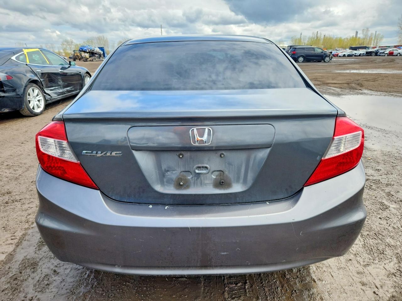 2012 Honda Civic Lx Gray vin: 2HGFB2F52CH009660