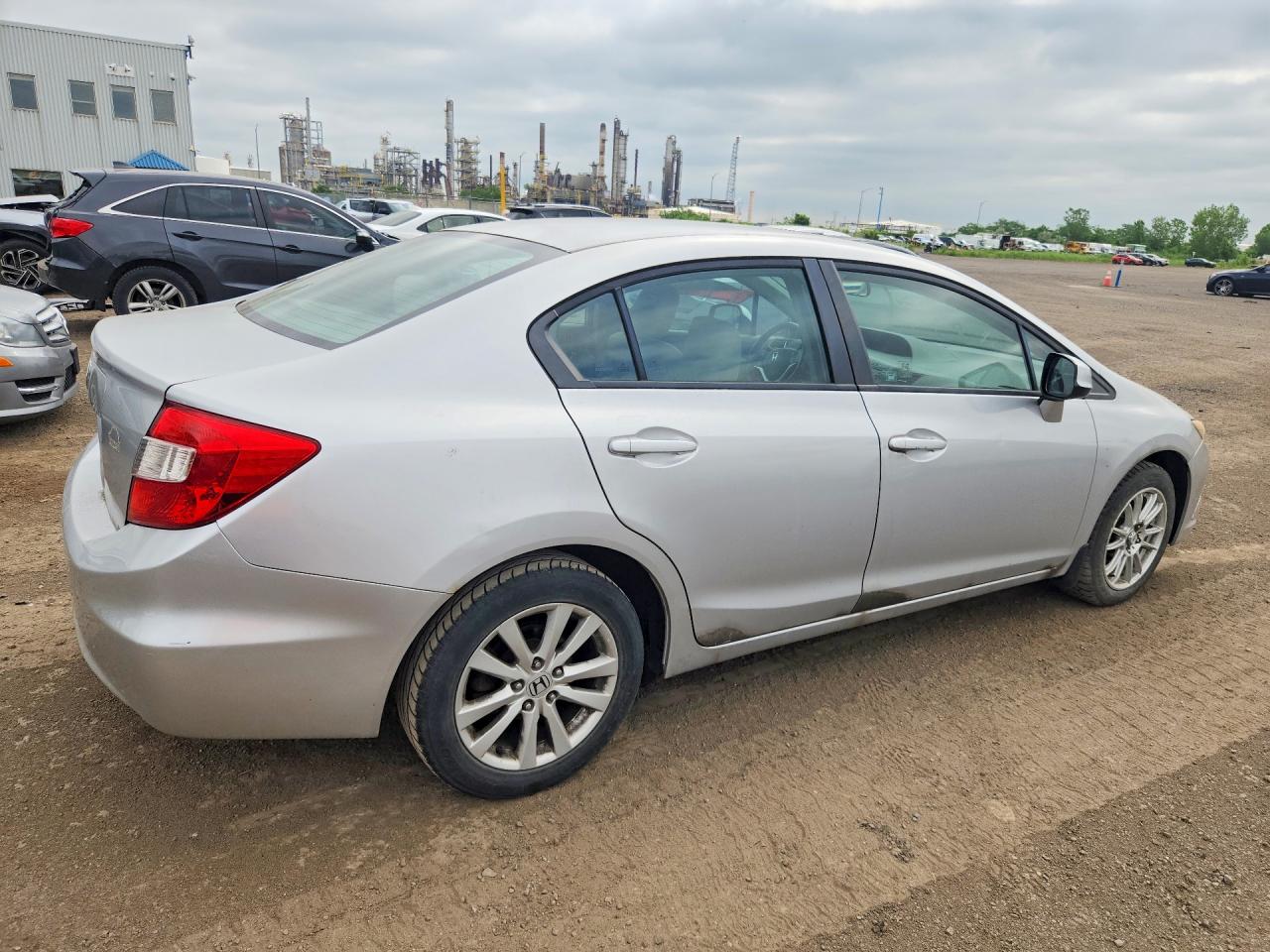 2012 Honda Civic Lx White vin: 2HGFB2F52CH108138