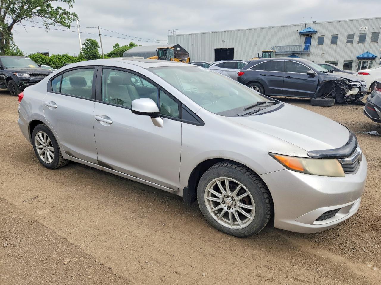 2012 Honda Civic Lx White vin: 2HGFB2F52CH108138