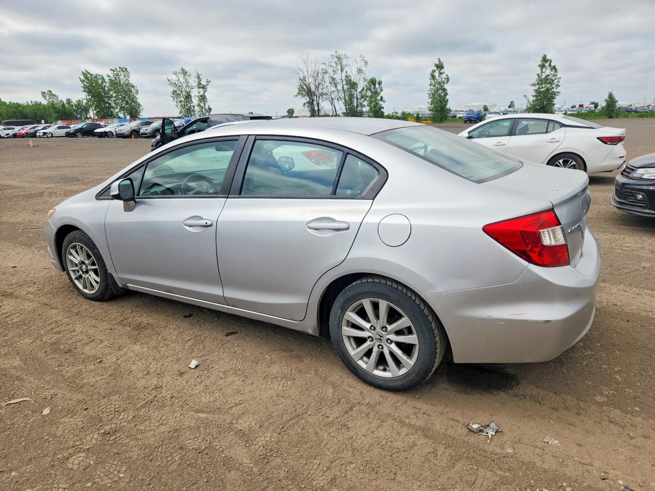 2012 Honda Civic Lx White vin: 2HGFB2F52CH108138