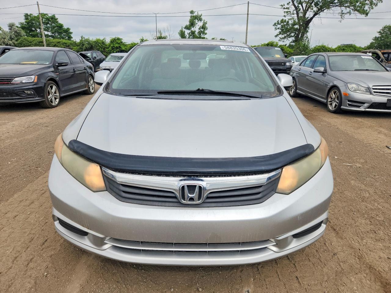 2012 Honda Civic Lx White vin: 2HGFB2F52CH108138