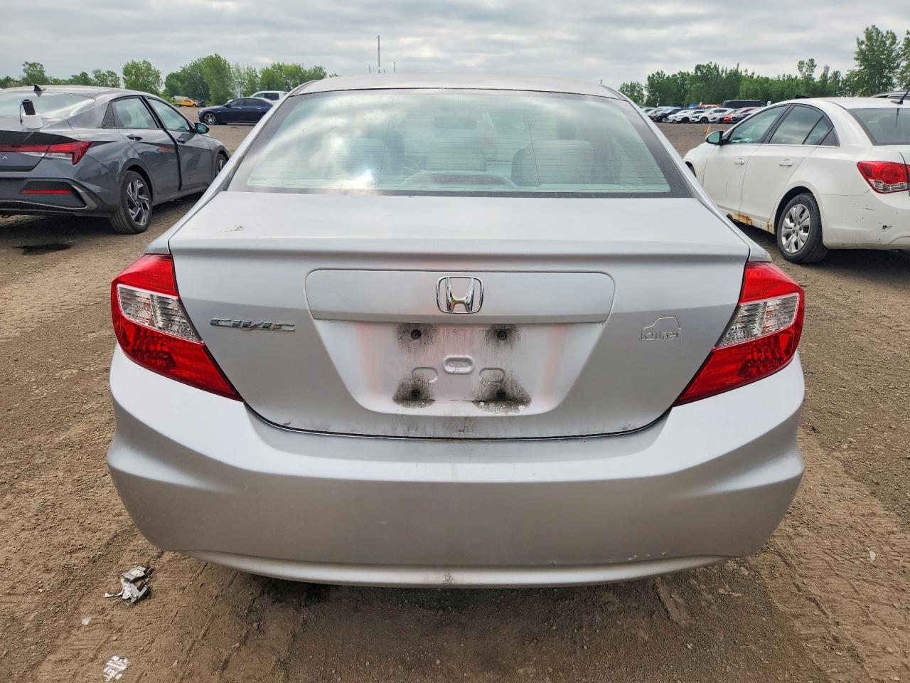2012 Honda Civic Lx White vin: 2HGFB2F52CH108138