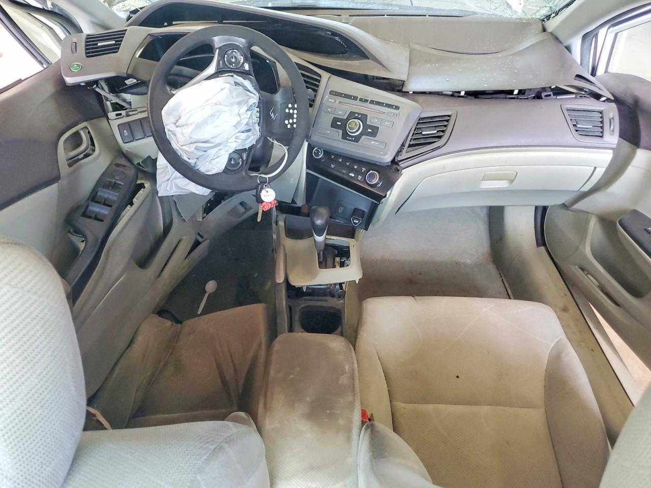 2012 Honda Civic Lx White vin: 2HGFB2F52CH326421