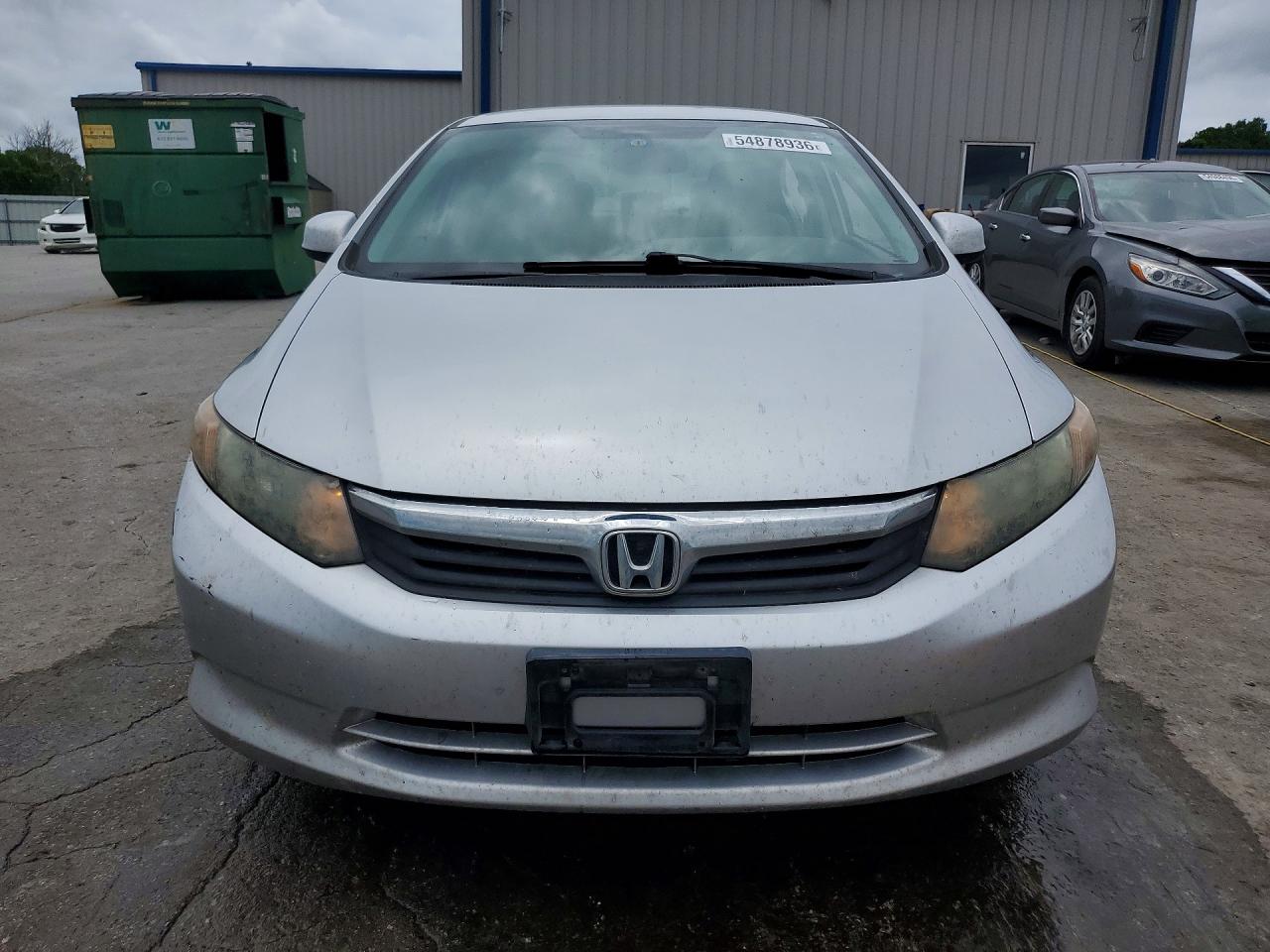 2012 Honda Civic Lx Silver vin: 2HGFB2F52CH328525