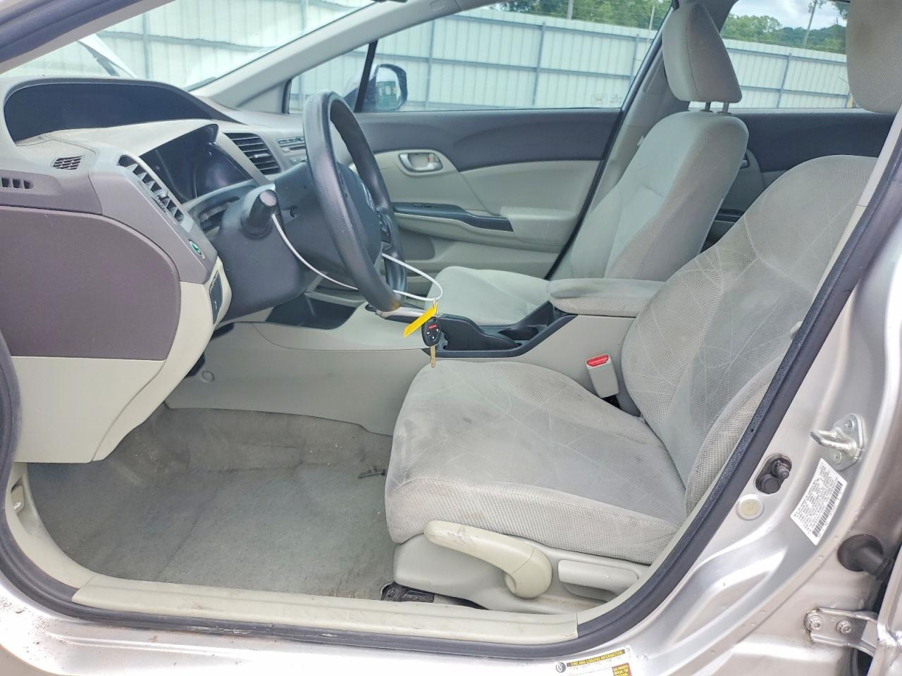 2012 Honda Civic Lx Silver vin: 2HGFB2F52CH328525