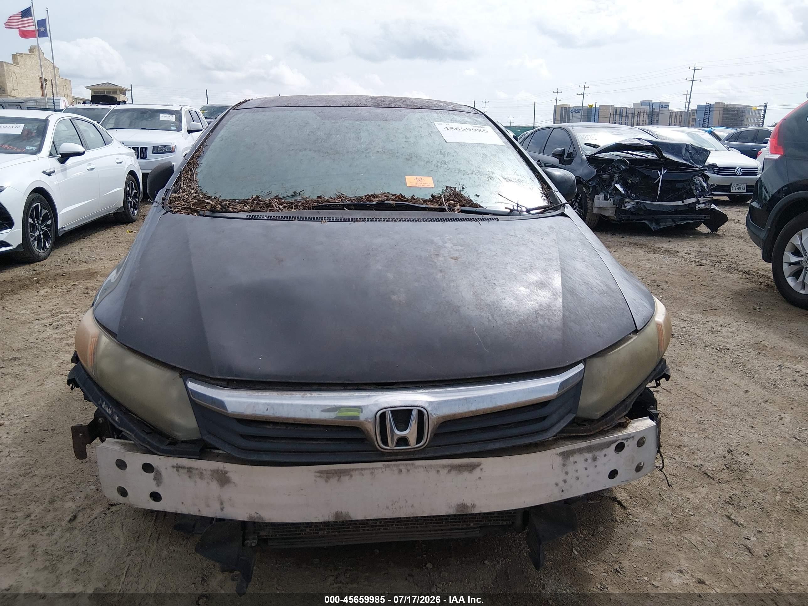 2012 Honda Civic Lx Черный vin: 2HGFB2F52CH333076