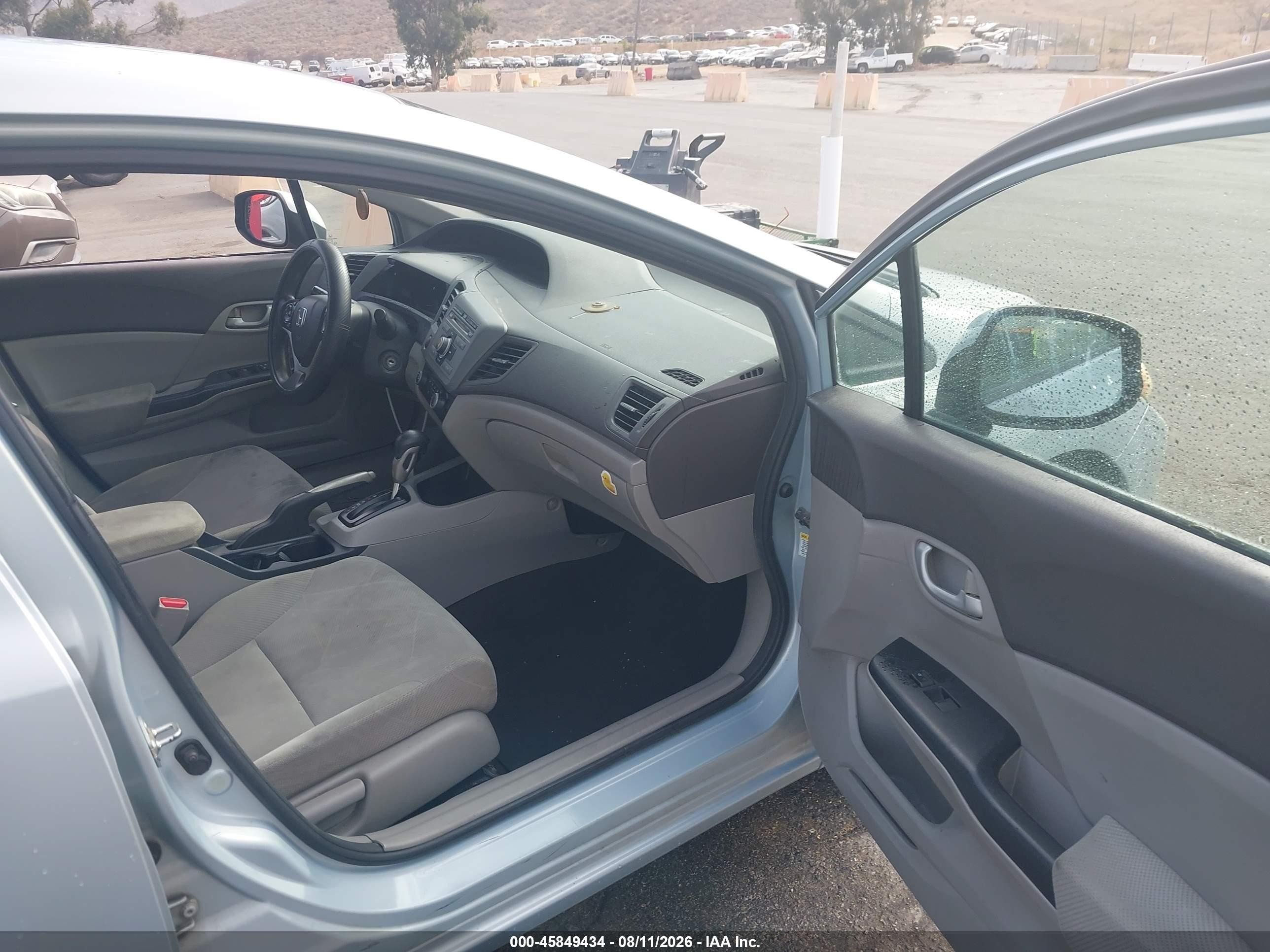 2012 Honda Civic Lx Blue vin: 2HGFB2F52CH509916