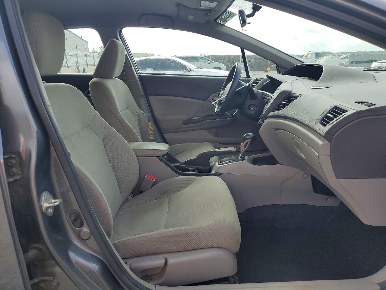 2012 Honda Civic Lx Gray vin: 2HGFB2F52CH525906
