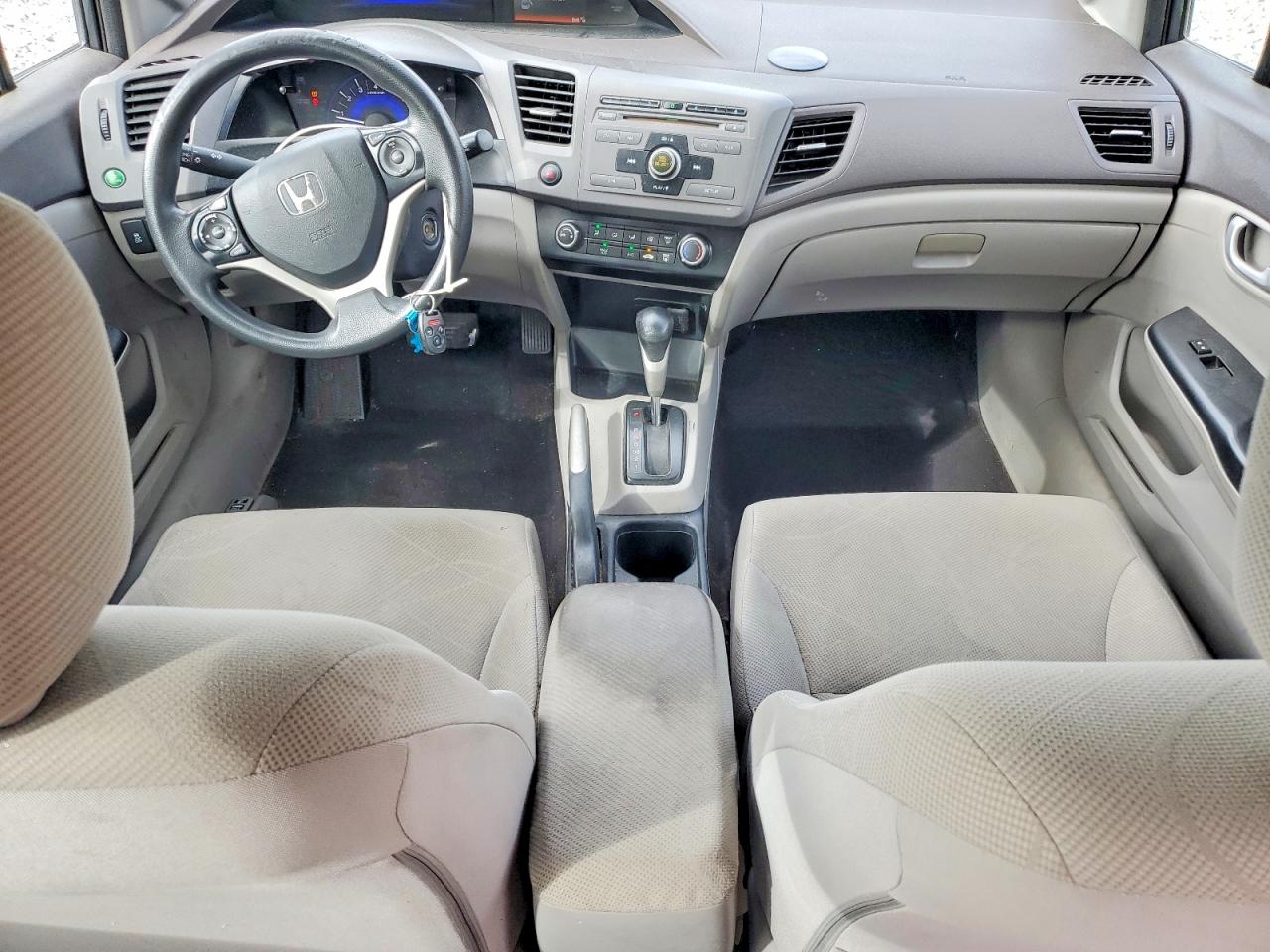 2012 Honda Civic Lx Gray vin: 2HGFB2F52CH525906